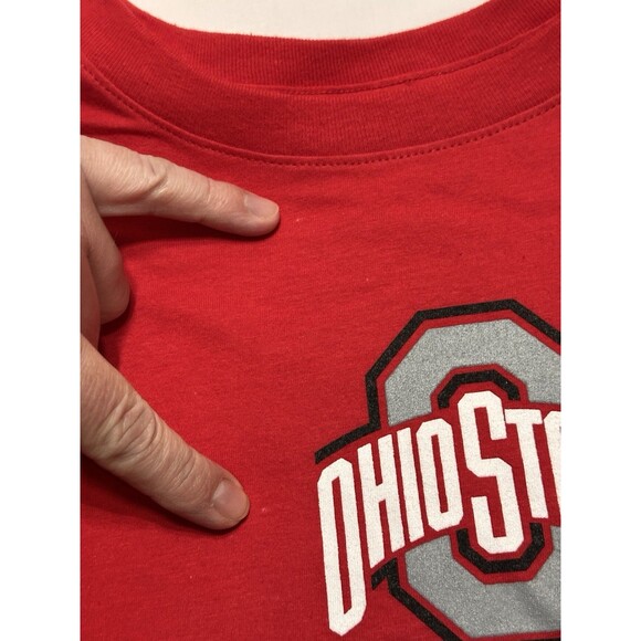 Ohio State Buckeyes Hockey Nike Tee Short Sleeve Shirt Women's XL Red NWT *READ - Picture 2 of 12